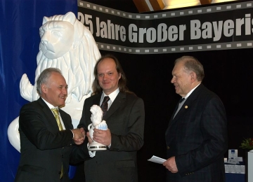 Big Bavarian Lion Handed by County Minister a.D. Erwin Huber